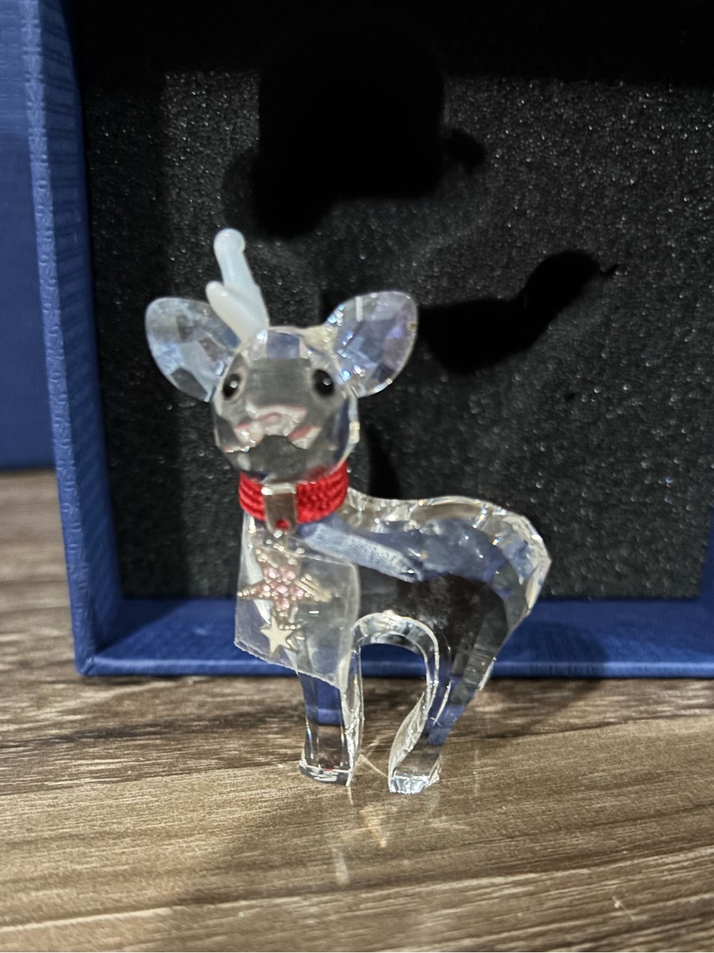 Retired Swarovski Baby Reindeer Figurine Clear Crystal designed by Keiko Arai
